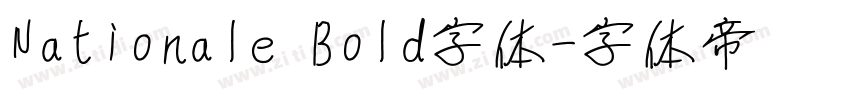 Nationale Bold字体字体转换